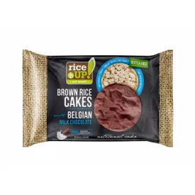   RICEUP TELJES KIŐRLÉSŰ BARNA RIZS SZELET TEJCSOKOLÁDÉVAL 30 G