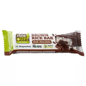   RICEUP PUFFASZTOTT BARNA RIZSSZELET FEKETECSOKOLÁDÉVAL 18 G