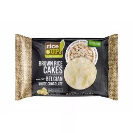   Rice up, teljes kiőrlésű, barna rizs szelet, fehércsokoládéval, 30g