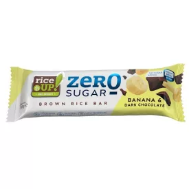   Rice up, Zero Rizsszelet banános ízű étcsokoládé,  hozzáadott cukor nélkül, 18g