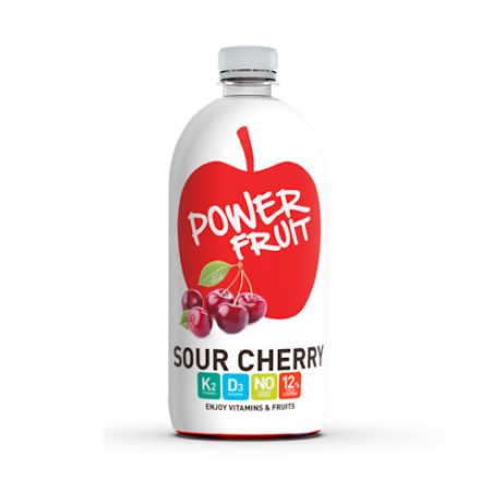 Power Fruit Meggy ízű ital, K- és D-vitaminokkal, 750ml