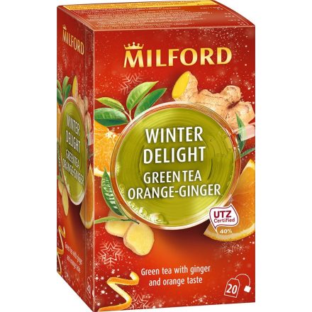 Milford winter delight zöld tea gyömbér-narancs 20x1,75g 35 g